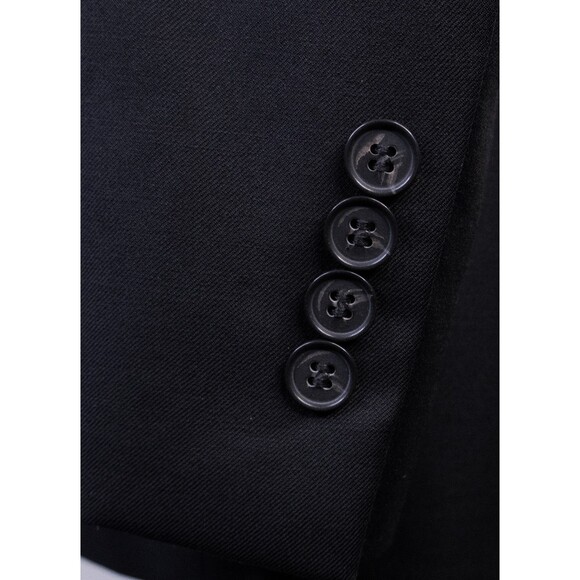 Michael Kors Sport Coat Suit Jacket Solid Black Blazer Sz 42R Wool 2-Buttons EUC - Picture 7 of 13